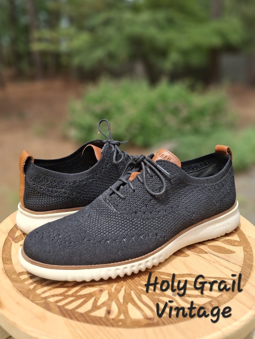 Cole Haan 2.Zerogrand Stitchlite Wingtip Oxfords Men's Size 10M Black C27568